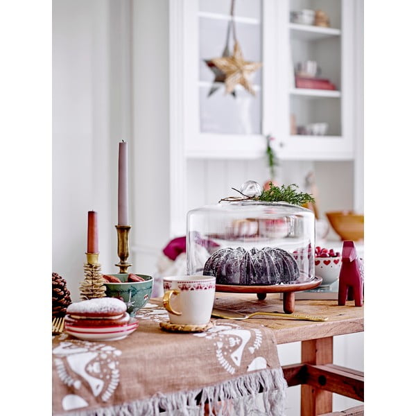 Kremno bele lončene skledice z božičnim motivom v kompletu 2 ks 500 ml Jolly – Bloomingville-image-2