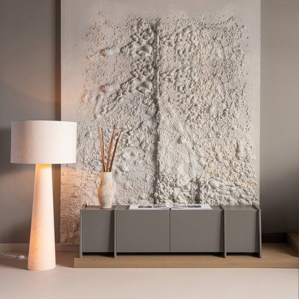 Siva TV omarica v jesenovem dekorju 200x53x44 cm Brock – WOOOD-image-1