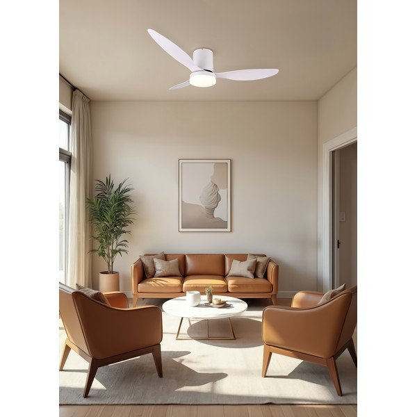 Mat bela LED stropna svetilka ø 132 cm Göteborg – Reality-image-1