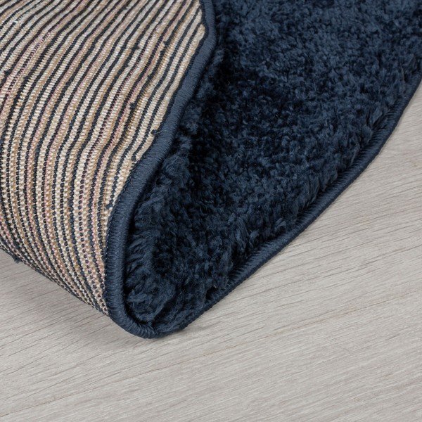 Temno modra okrogla preproga ø 133 cm – Flair Rugs-image-3