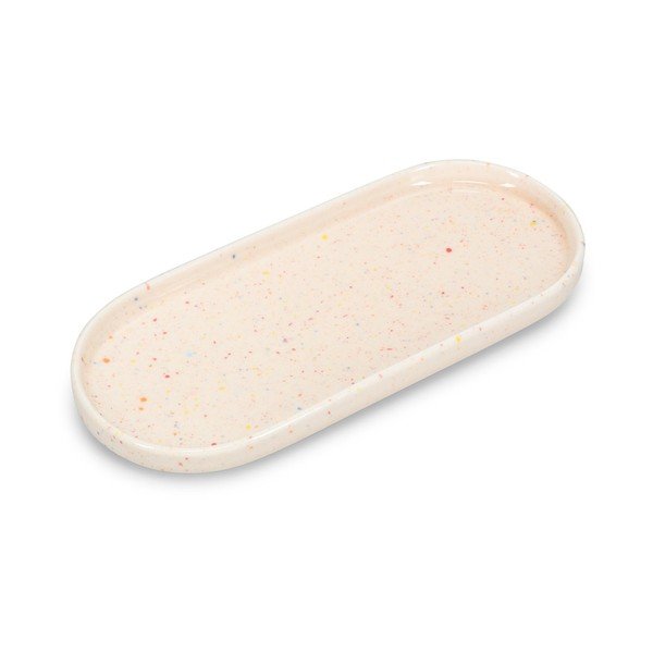 Bež servirni porcelanast krožnik Fika – ONA