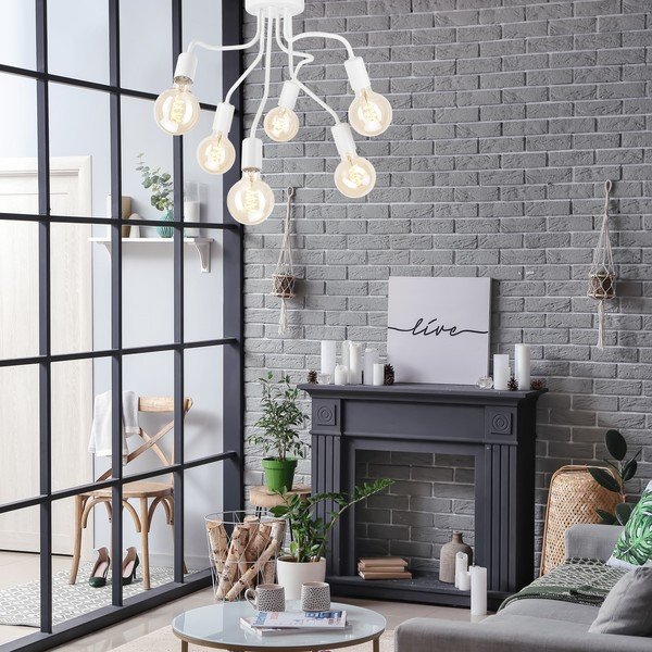 Bela stropna svetilka - LAMKUR-image-2