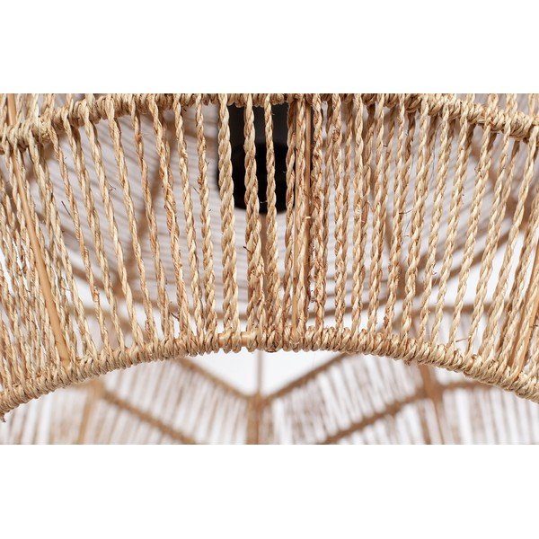 Viseča svetilka v naravni barvi s senčnikom iz papirnatega prepleta ø 25 cm Adelaide – WOOOD-image-1