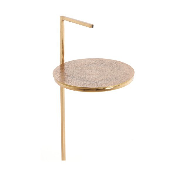 Okrogla stranska mizica z marmorno mizno ploščo ø 26 cm Leda – Light & Living-image-4