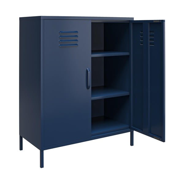 Modra kovinska omarica 80x102 cm Bradford - Queer Eye-image-3