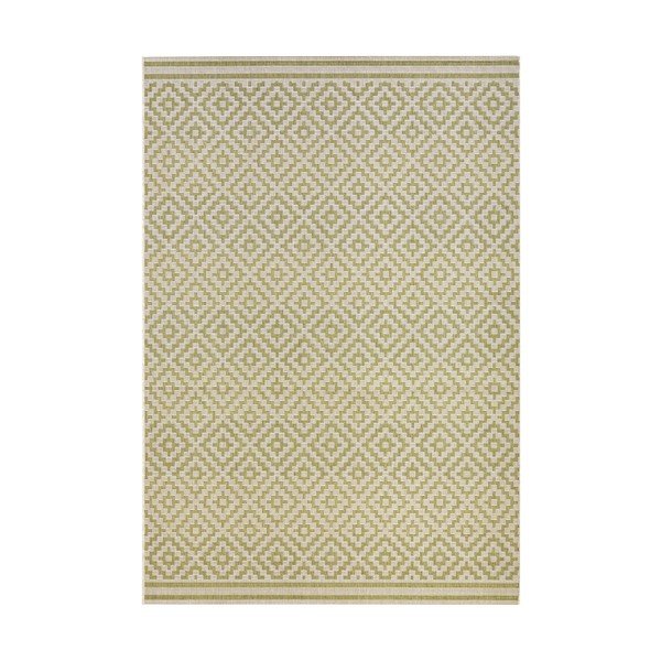 Zelena zunanja preproga Bougari Karo, 200 x 290 cm