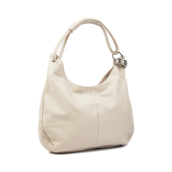 Bež usnjena torbica Carla Ferreri Giuliya-image-4