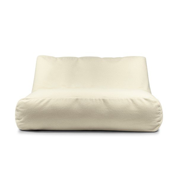 Kremno bela vreča za sedenje iz tkanine bouclé Sofa Tube 160 – SLOWDOWN-image-2