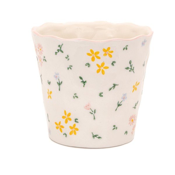 Okrasni cvetlični lonec iz kamenine ø 11 cm Ditsy Floral – Sass & Belle