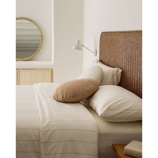 Rjavo usnjeno vzglavje 163x60 cm Natesa – Kave Home-image-2