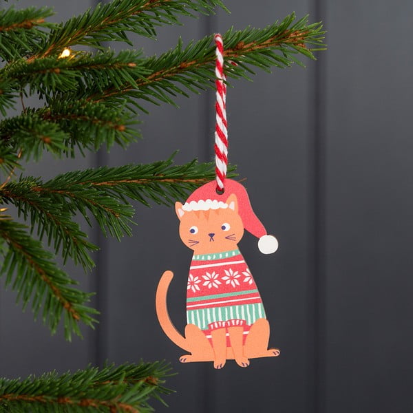 Lesen okrasek za jelko 5 cm Ginger Cat – Rex London-image-1