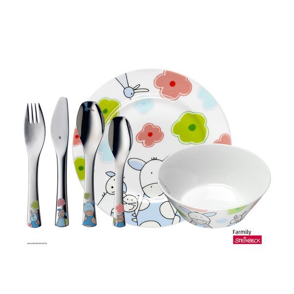 WMF Cromargan® Farmily 6-delni otroški jedilni set