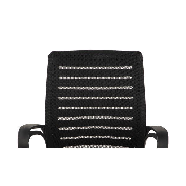 Črn oblazinjen pisarniški stol Evon – Bonami Essentials-image-4