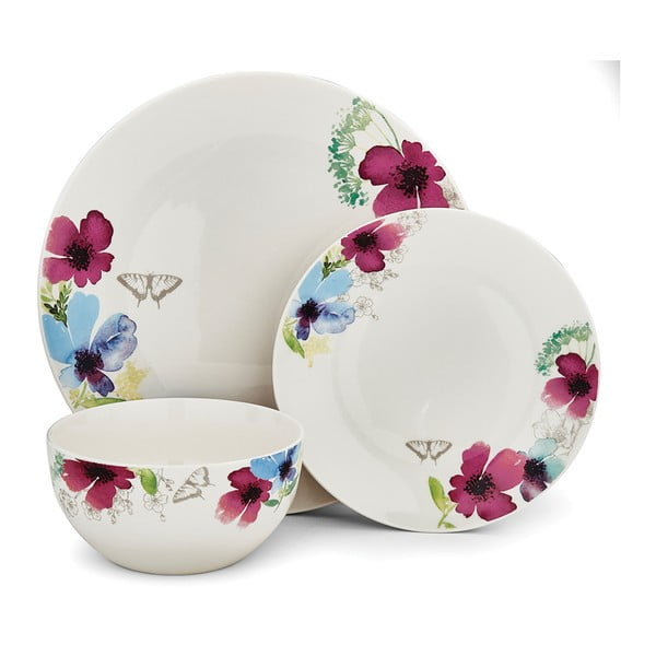 3-delni komplet porcelanskih posod Cooksmart England Chatsworth Floral
