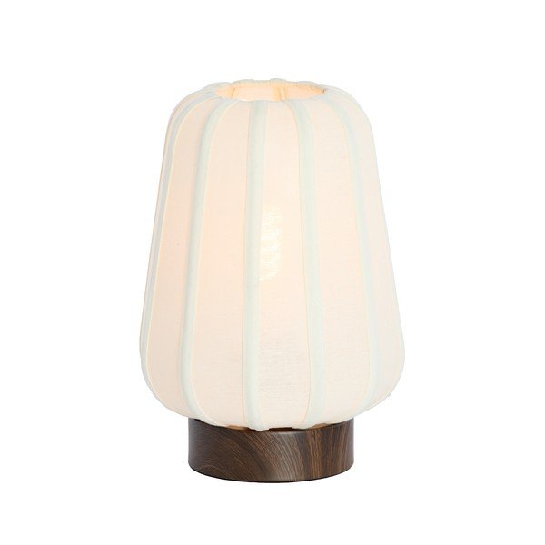 Bela kovinska namizna svetilka s tekstilnim senčilom (višina 29 cm) Bibia – Light & Living-image-2