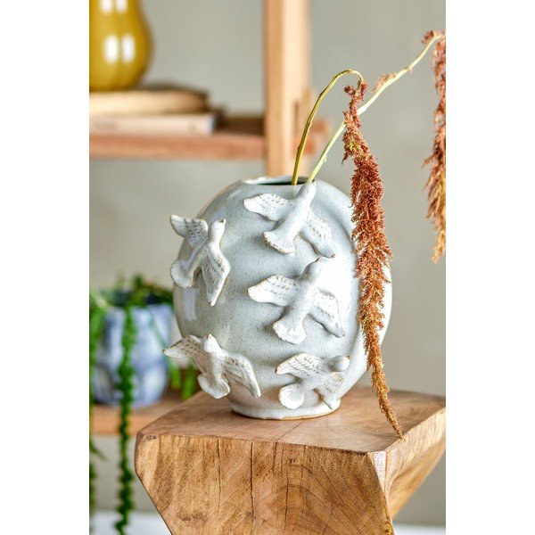 Kremno bela lončena vaza (višina 25 cm) Abira – Bloomingville-image-1