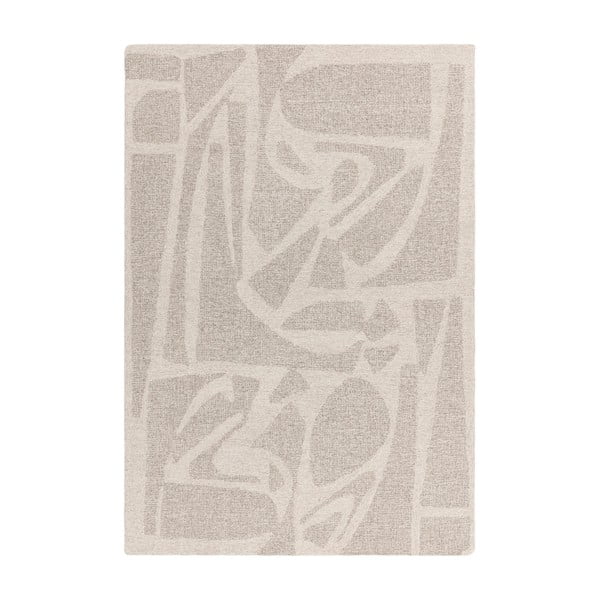 Kremno bela ročno tkana volnena preproga 120x170 cm Loxley – Asiatic Carpets