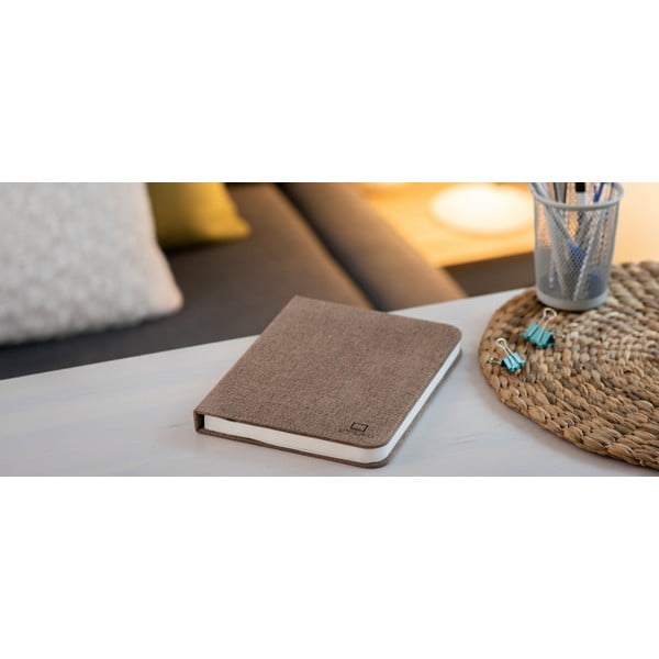 LED namizna svetilka s tekstilnim senčilom (višina 2,5 cm) – Gingko-image-1