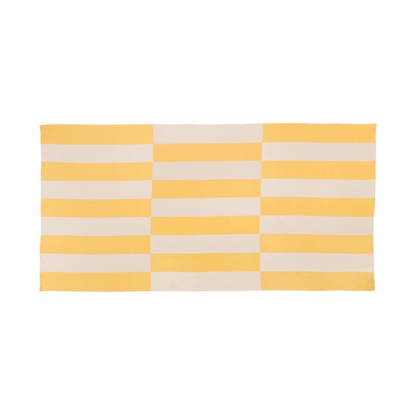 Rumena bombažna brisača za na plažo 100x160 cm Su – noo.ma