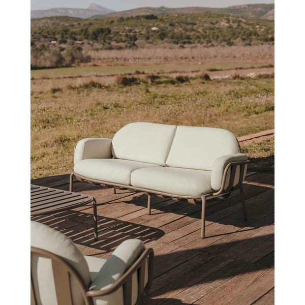 Svetlo siv vrtni kavč Joncols - Kave Home-image-1