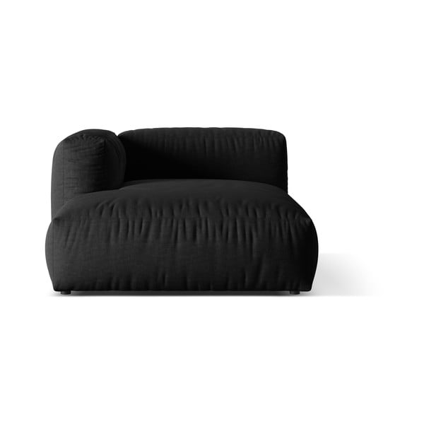 Črn modul za sedežno garnituro (levi kot) Martina – Micadoni Home