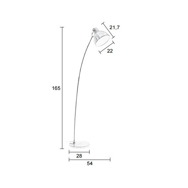Bakrena talna svetilka White Label Blush-image-1