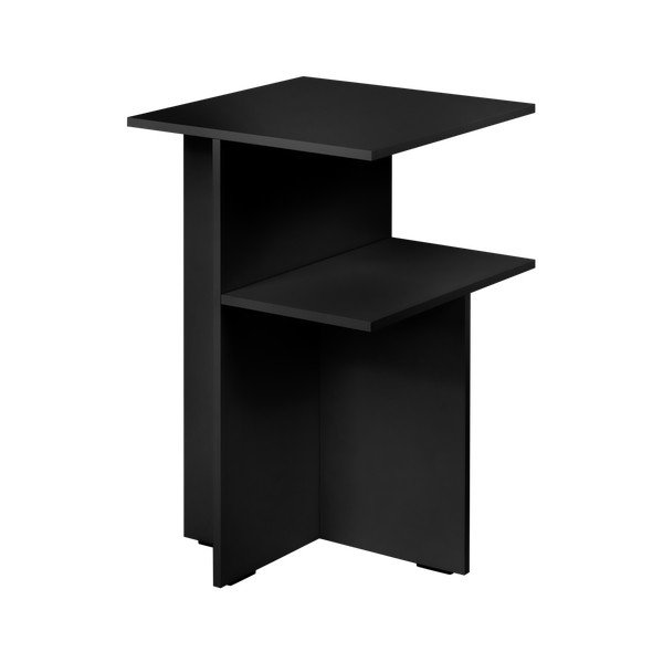 Črna nočna omarica s policami Atik – noo.ma-image-3