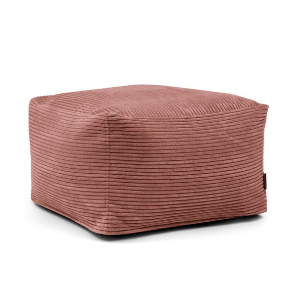 Opečnato oranžna vreča za sedenje iz rebrastega žameta Softbox MooG – SLOWDOWN