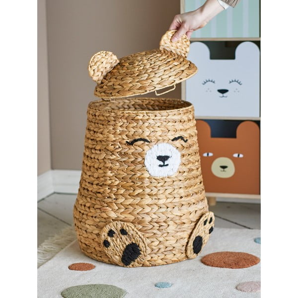 Otroška škatla za shranjevanje iz vodne hijacinte v naravni barvi ø 40x57 cm Timone – Bloomingville Mini-image-2