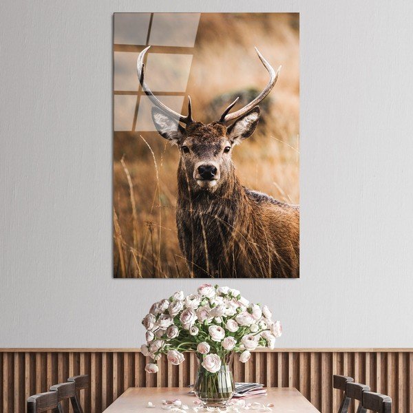 Steklena slika 70x100 cm Deer – Wallity-image-1