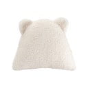 Kremno bela otroška blazina bouclé Bear – Wigiwama