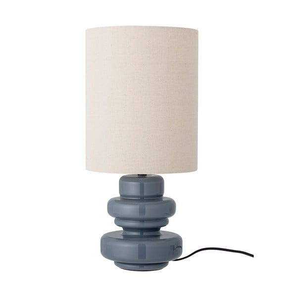 Modra namizna svetilka s tekstilnim senčilom (višina 51 cm) Fabiola – Bloomingville