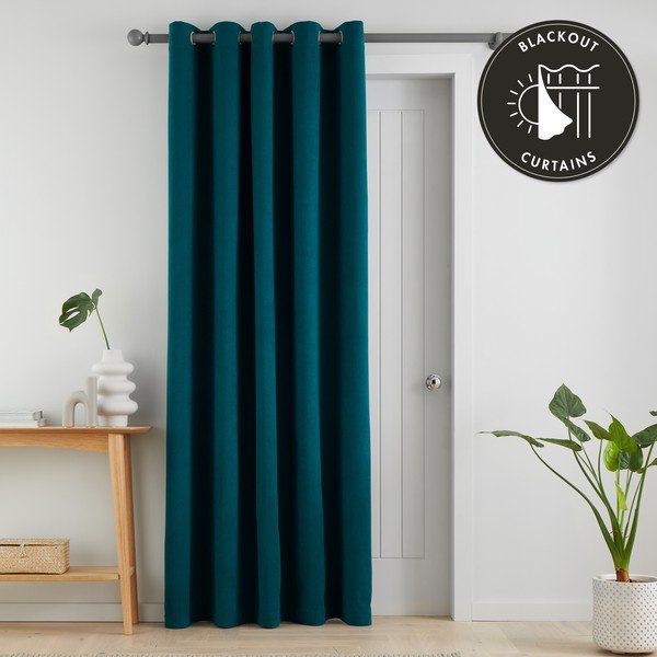 Turkizna zatemnitvena zavesa za vrata 117x213 cm Wilson – Catherine Lansfield-image-4