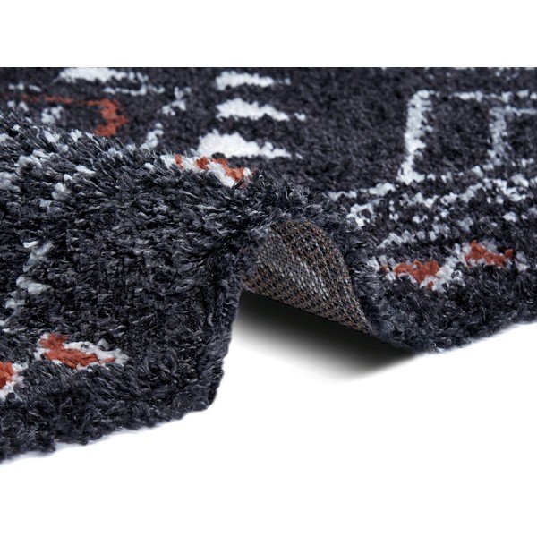 Črna preproga Mint Rugs Hurley, 80 x 150 cm-image-1