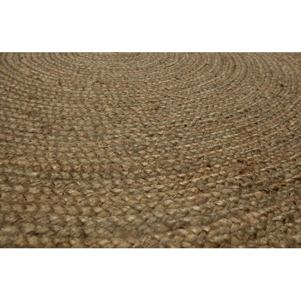 Zelena preproga iz jute WOOOD Ross, ø 150 cm-image-1