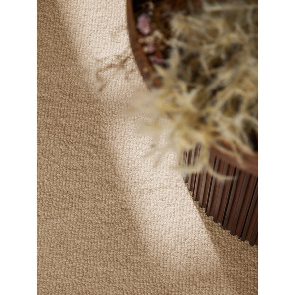 Ročno tkana volnena okrogla preproga v naravni barvi ø 160 cm Puristic Knots – Elle Decoration-image-3