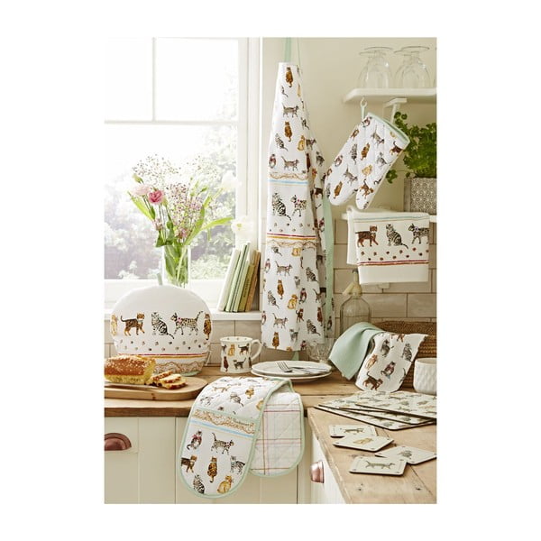 Komplet 3 bombažnih krpic Cooksmart® Cats on Parade-image-4