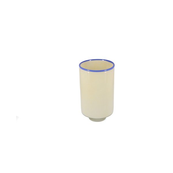 Kremno bela steklena vaza (višina 26 cm) Milo – ONA-image-2