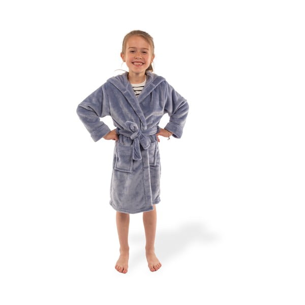 Moder otroški kopalni plašč iz mikropliša Delux – Tiseco Home Studio-image-2