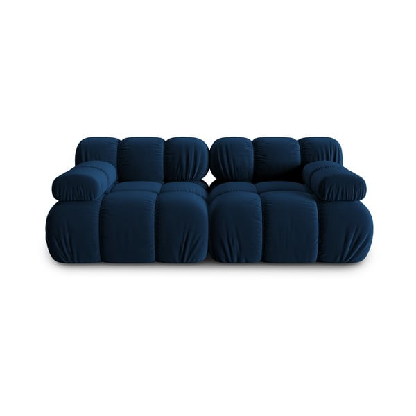 Modra žametna sedežna garnitura 188 cm Bellis – Micadoni Home