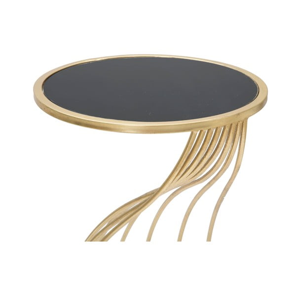 Okrogla stranska mizica s stekleno mizno ploščo ø 35 cm Flush – Mauro Ferretti-image-4