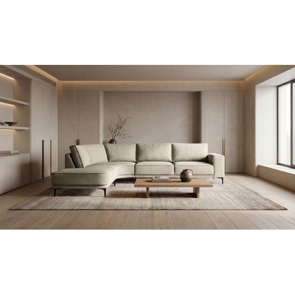 Bež kotna sedežna garnitura (levi kot) Copenhagen – Scandic-image-1