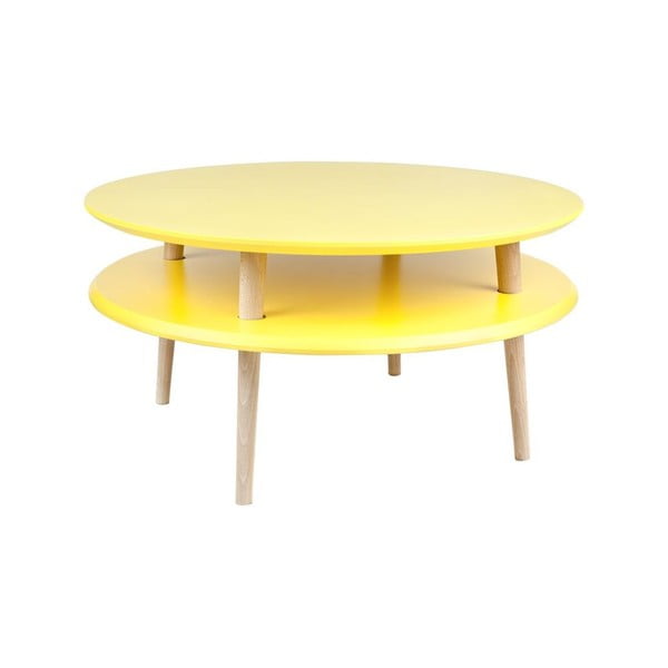 Kavna mizica UFO 35x70 cm, rumena