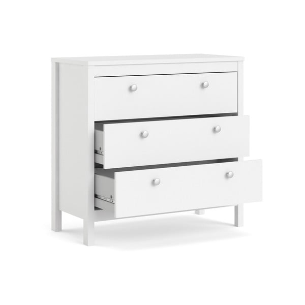 Bela nizka komoda 82x80 cm Madrid – Tvilum-image-4