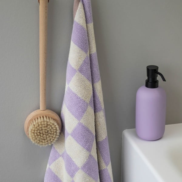 Svetlo rumeno-vijolične brisače iz organskega bombaža v kompletu 2 kos 40x55 cm Retro - Mette Ditmer Denmark-image-3