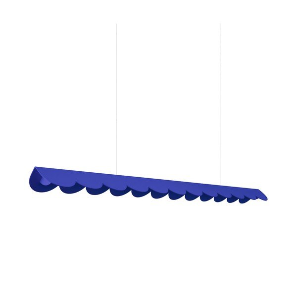 Temno modra aluminijasta LED viseča svetilka BISCUIT – Thoro