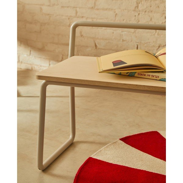 Bež/naraven klop Tinn – Kave Home-image-1