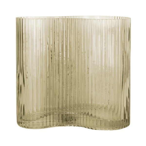 Zelena steklena vaza PT LIVING Wave, višina 18 cm-image-3