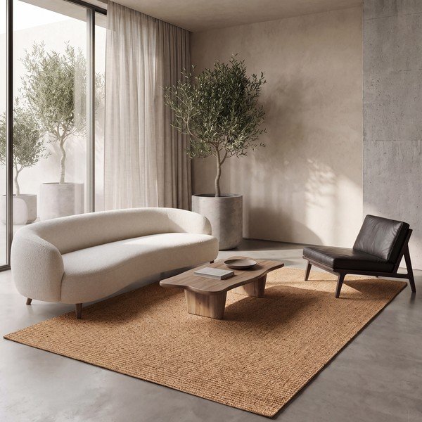Preproga v naravni barvi 120x170 cm Lumen Liso – Universal-image-1