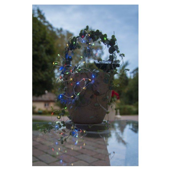 Zunanja solarna veriga LED z barvnimi diodami Star Trading DewDrop, 50 luči-image-2